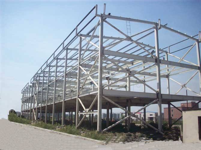山南网架加工之眼跳岩对管桁架的影响