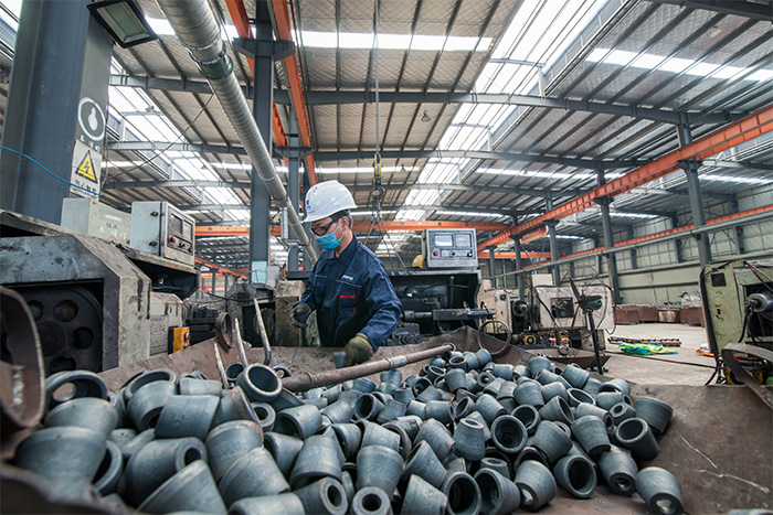 山南网架配件-锥头加工车间